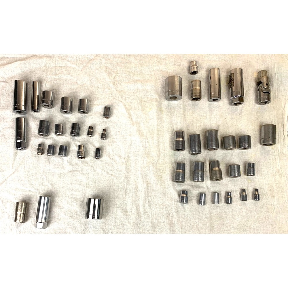 Craftsman USA Socket Lot 43pc 1/4 3/8 1/2 Drive SAE Metric V VV EE E G GK Series